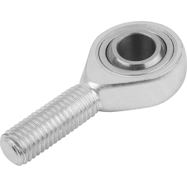 Rod End, Steel, Zinc Plated, M16 Thrd Sz, 40 mm Thrd Lg, 87 mm Overall Lg
